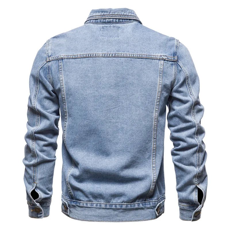LIAM | Denim jacket with biker styling - Liora Melbourne