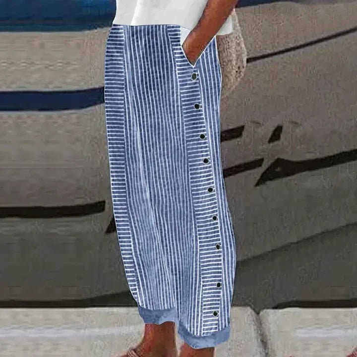 INAYA | Trousers with side-button detail - Liora Melbourne