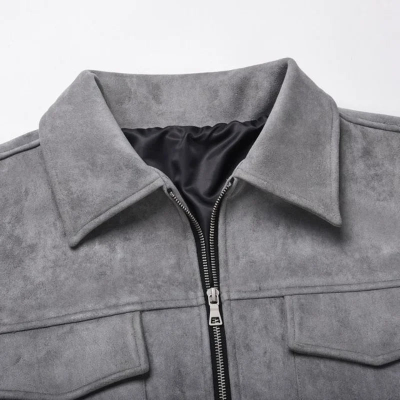 JUDE | Oversized jacket in suede - Liora Melbourne