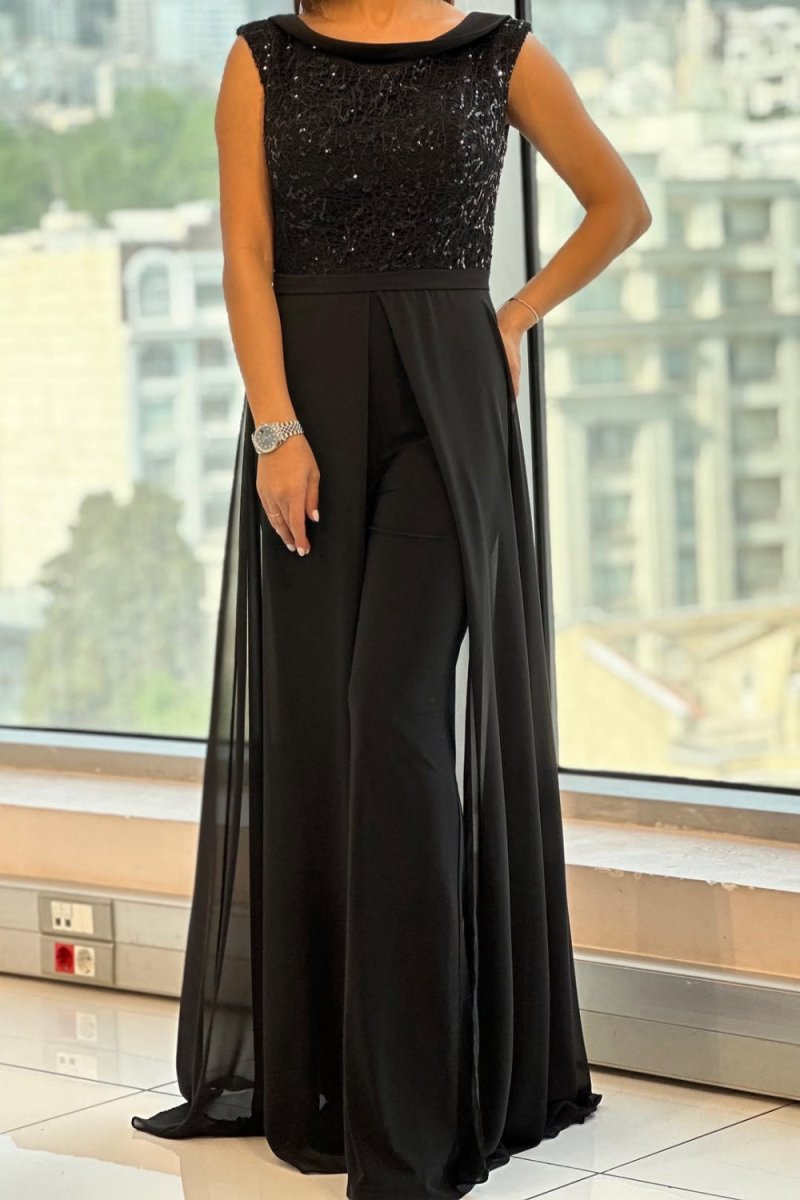 FONTELLA | Jumpsuit with sequin bodice - Liora Melbourne