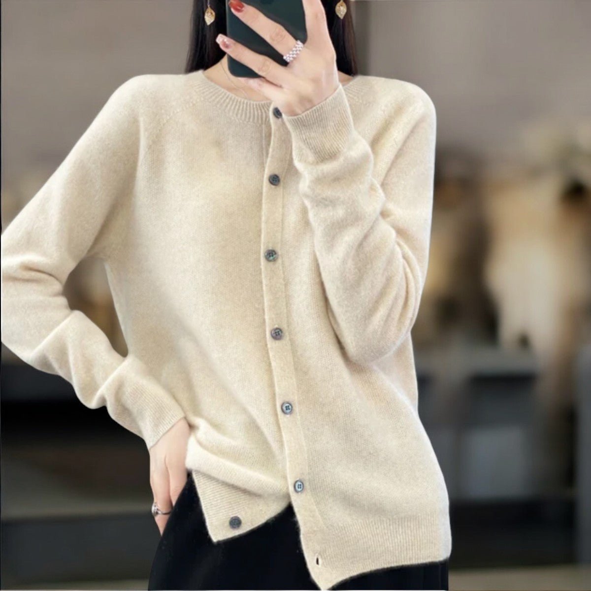 ISLA | Cardigan with button detail - Liora Melbourne