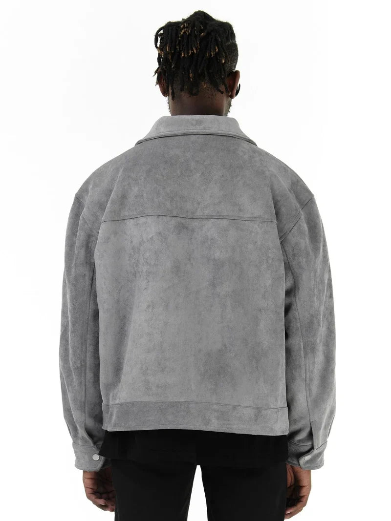 JUDE | Oversized jacket in suede - Liora Melbourne