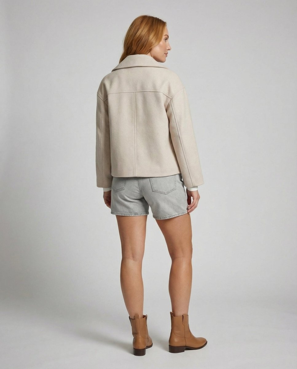 HARPER | Short jacket with double-breasted front - Liora Melbourne