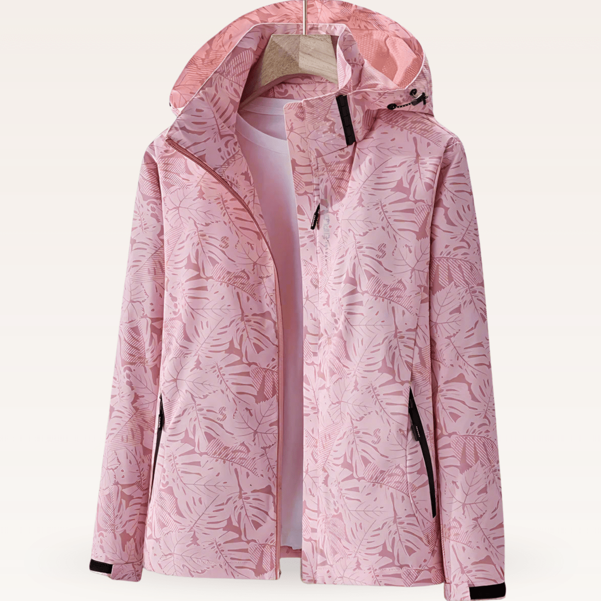 ISLA | Waterproof summer jacket with leaf print - Liora Melbourne