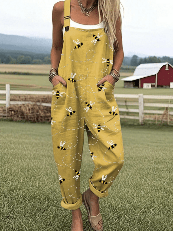 HARPER | Jumpsuit with bee print - Liora Melbourne
