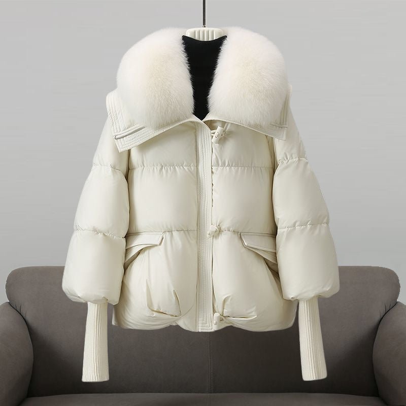 EVIE | Winter puffer coat with fur collar - Liora Melbourne