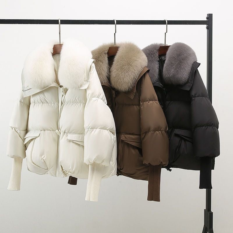 HARPER | Down jacket with fur collar - Liora Melbourne