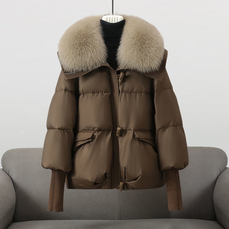 HARPER | Down jacket with fur collar - Liora Melbourne