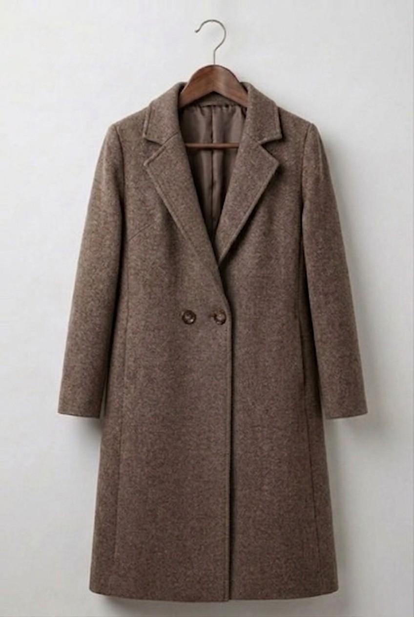 HARPER | Overcoat with notched lapels - Liora Melbourne