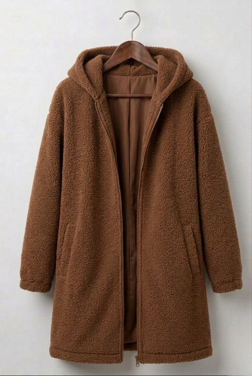 JANE | Teddy coat with plush fabric - Liora Melbourne