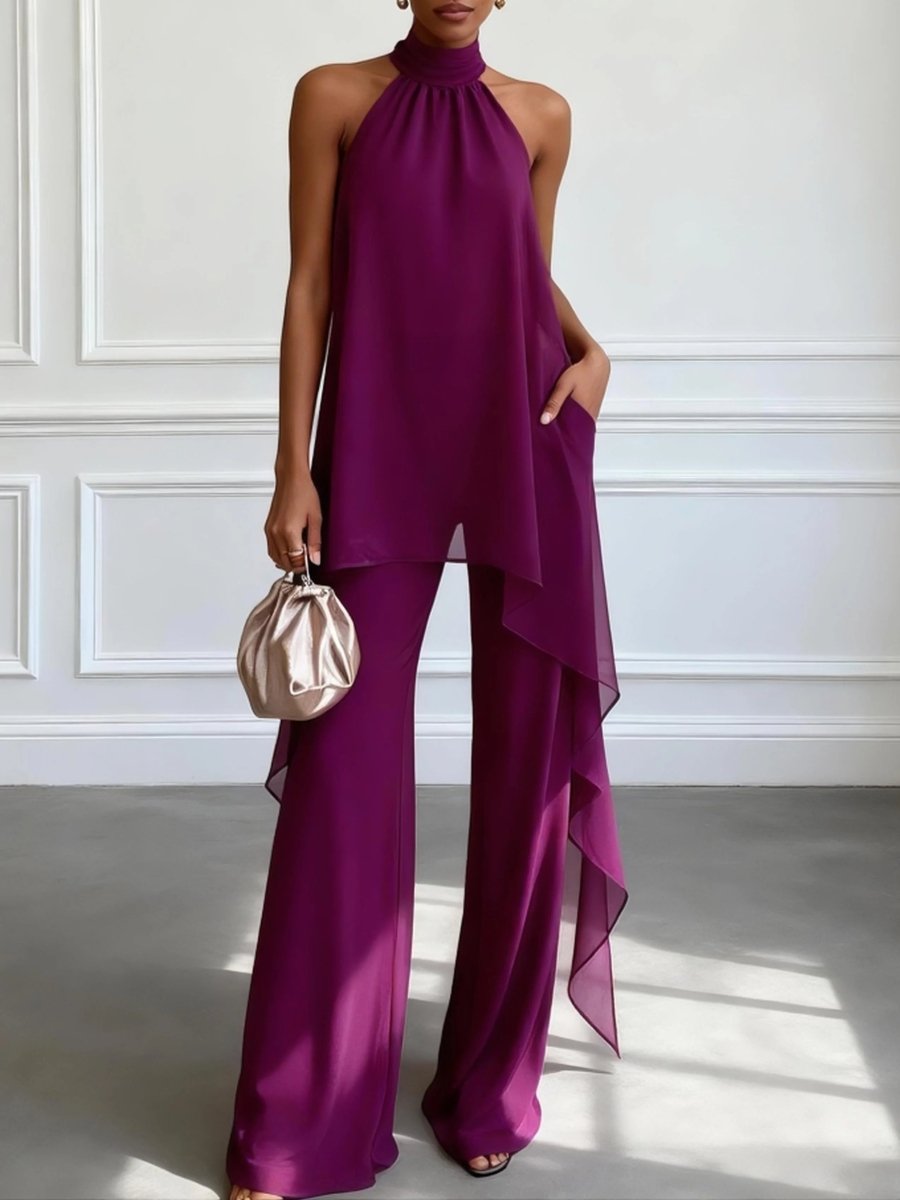 VIOLA | Set with halter top and pants - Liora Melbourne