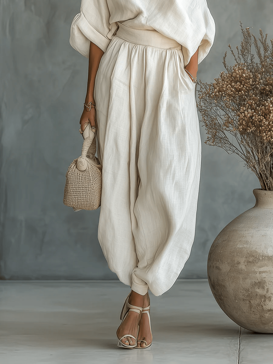 ELEONORA | Two-piece set with one-shoulder top - Liora Melbourne