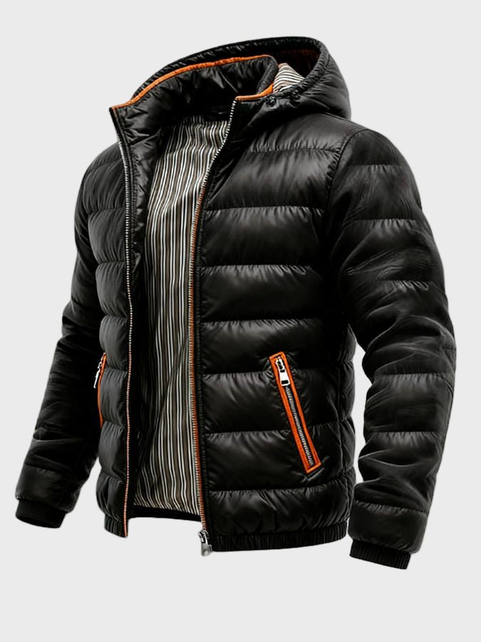 DAMIAN | Padded hoodie jacket with quilted detail - Liora Melbourne
