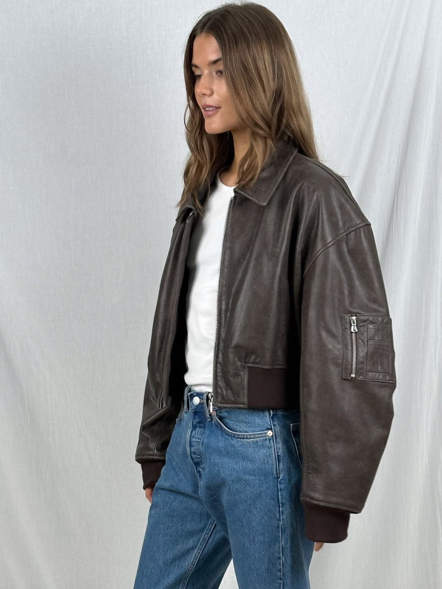 LALUNA | Cropped jacket with zip fastening - Liora Melbourne