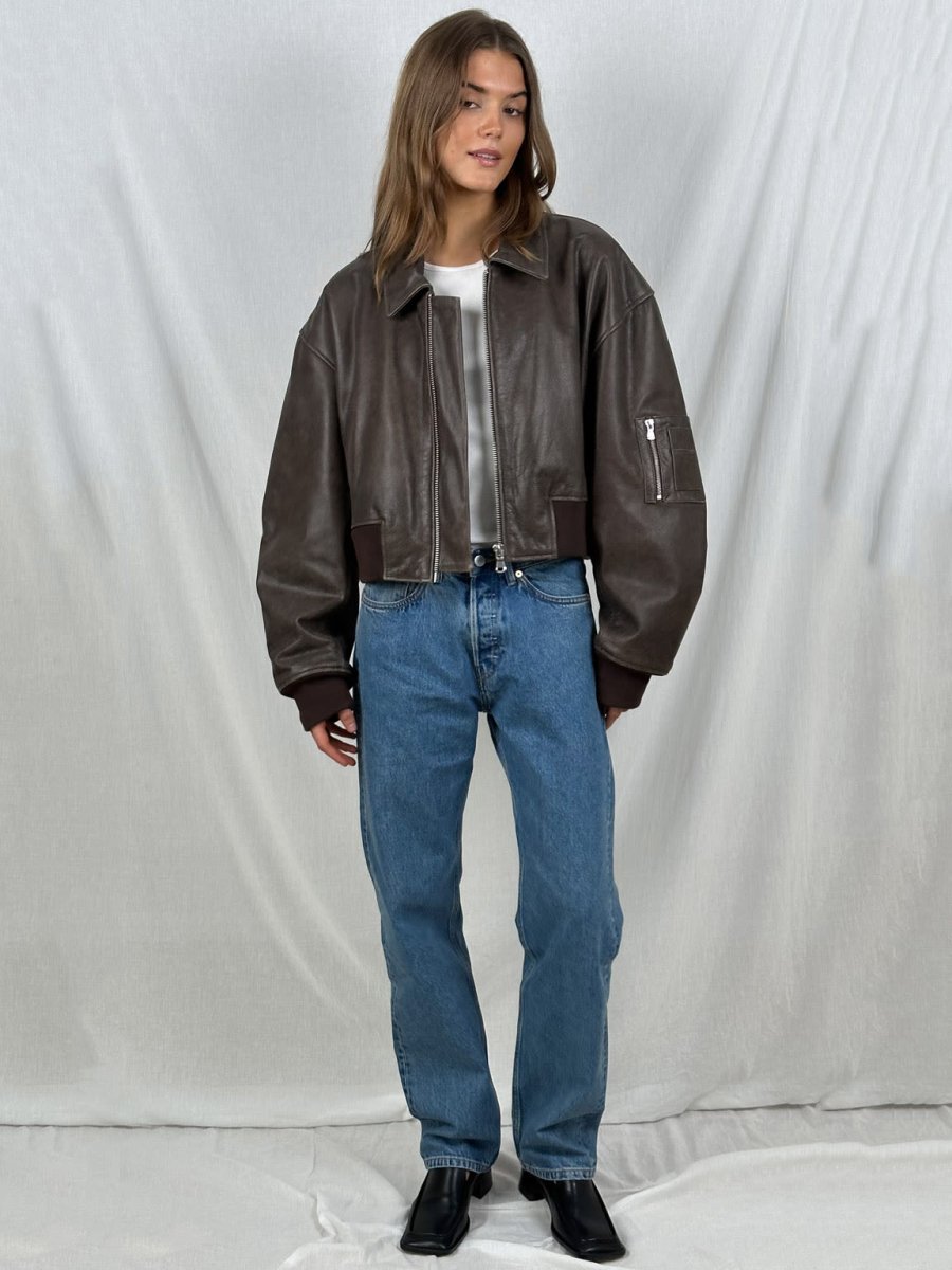 LALUNA | Cropped jacket with zip fastening - Liora Melbourne