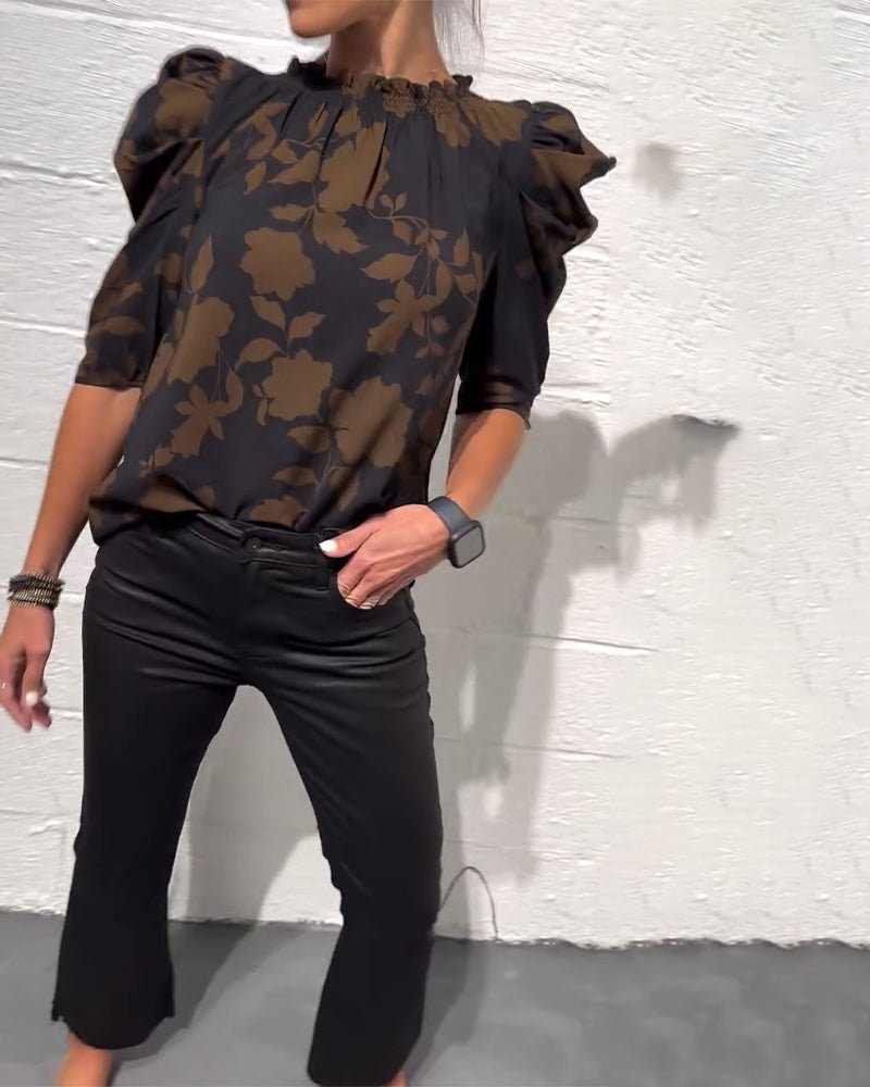 SUMMER | Blouse with puff sleeves - Liora Melbourne