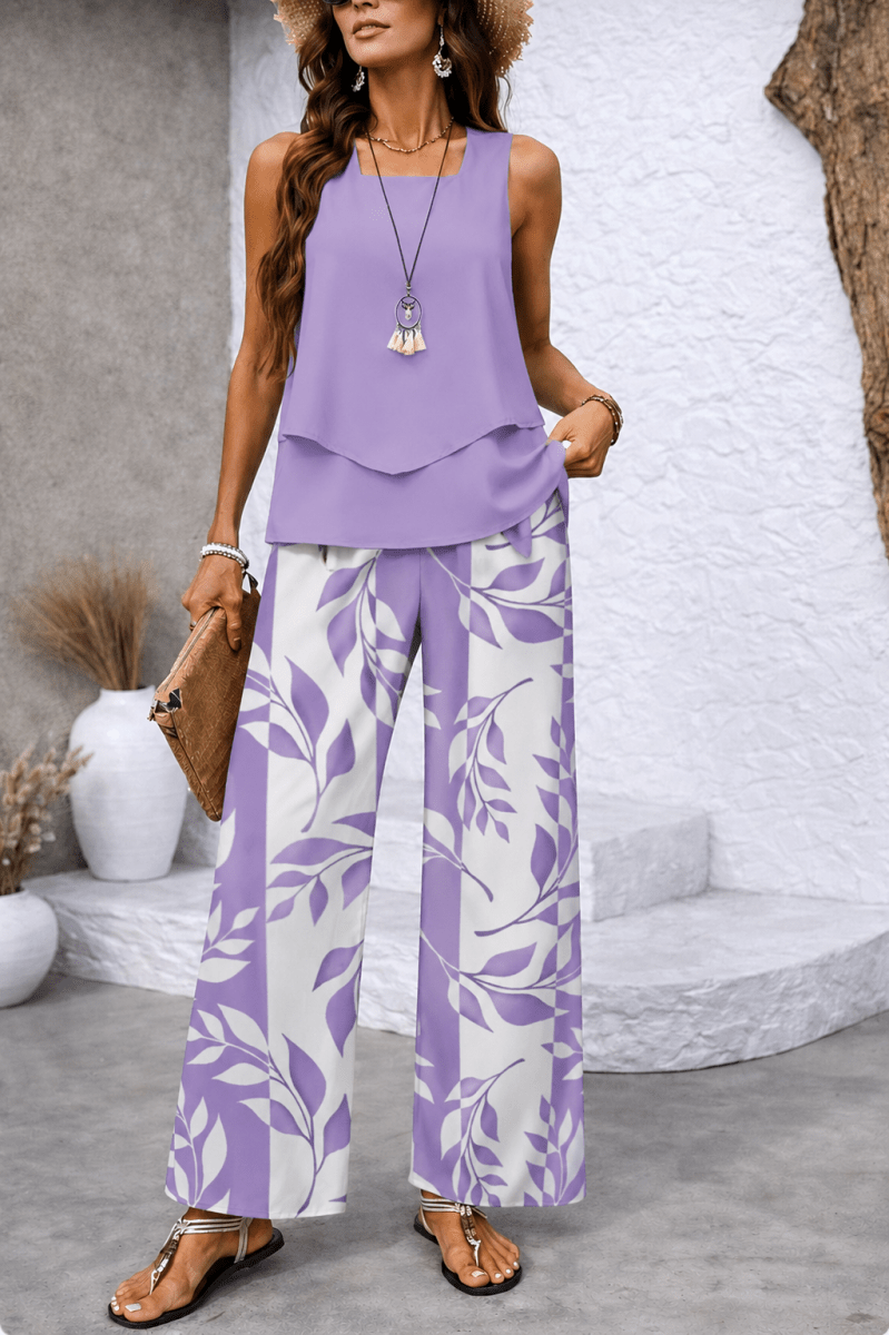 KAMIYAH | Set with wide-leg pants - Liora Melbourne