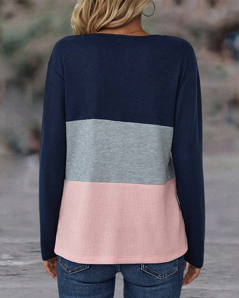 POPPY | Top with colour-block print - Liora Melbourne
