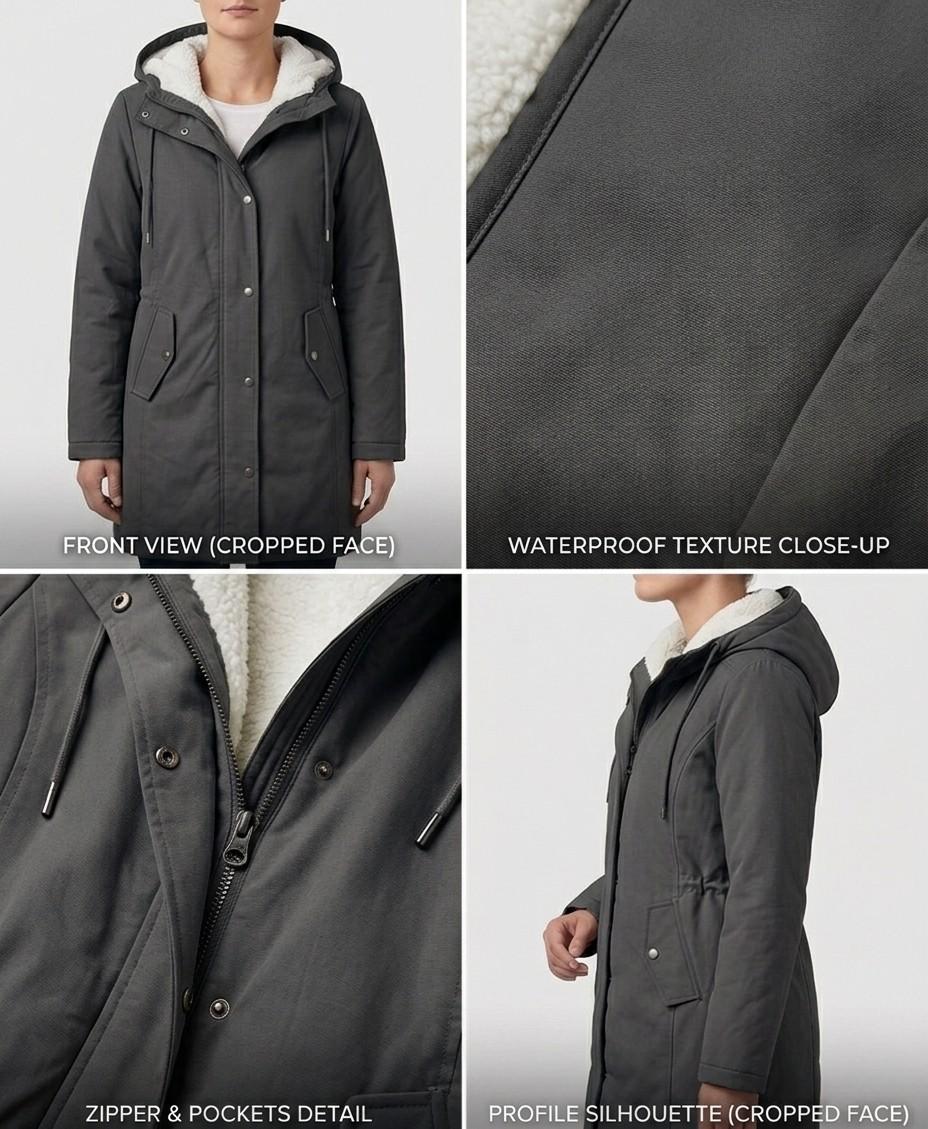 LEAH | Waterproof parka with fleece lining - Liora Melbourne
