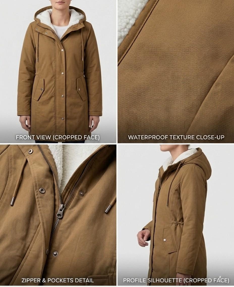 LEAH | Waterproof parka with fleece lining - Liora Melbourne