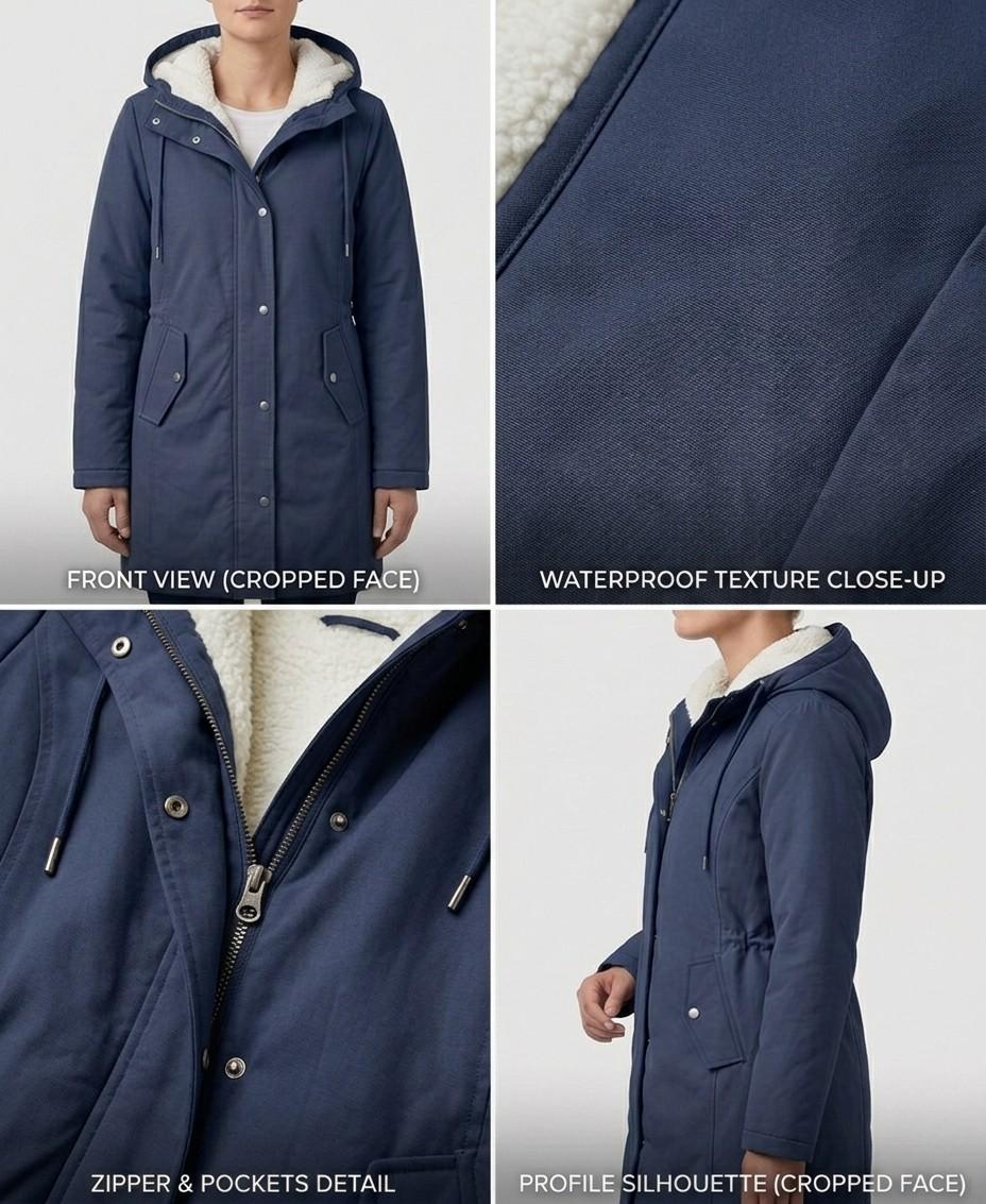 LEAH | Waterproof parka with fleece lining - Liora Melbourne