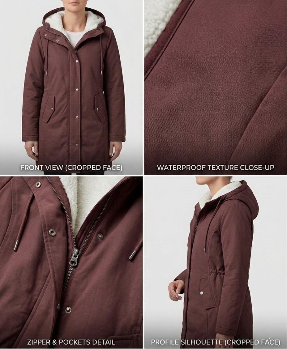LEAH | Waterproof parka with fleece lining - Liora Melbourne