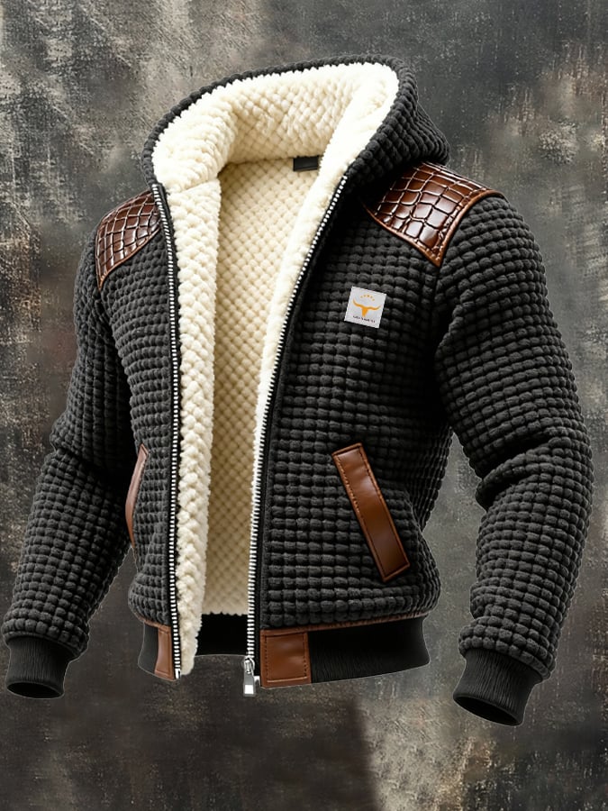 TORVIJAN | Hooded jacket with structured texture - Liora Melbourne