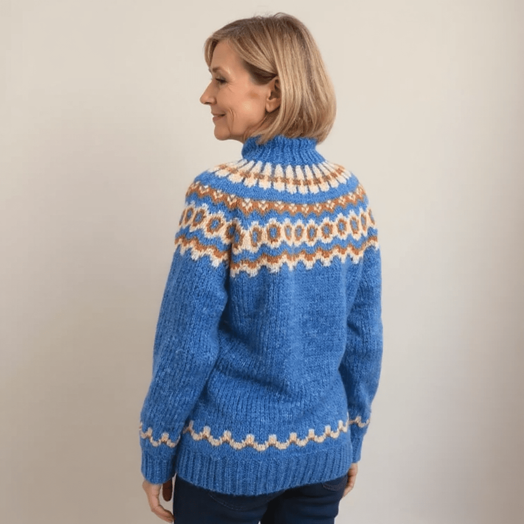 AMARA | Icelandic jumper with patterned design - Liora Melbourne