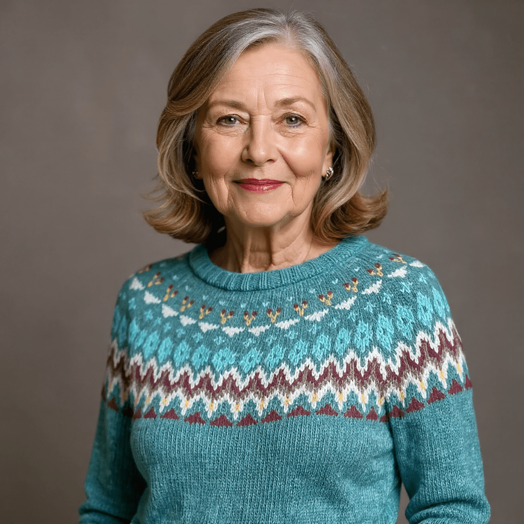 SOFIA | Icelandic jumper with patterned knit - Liora Melbourne