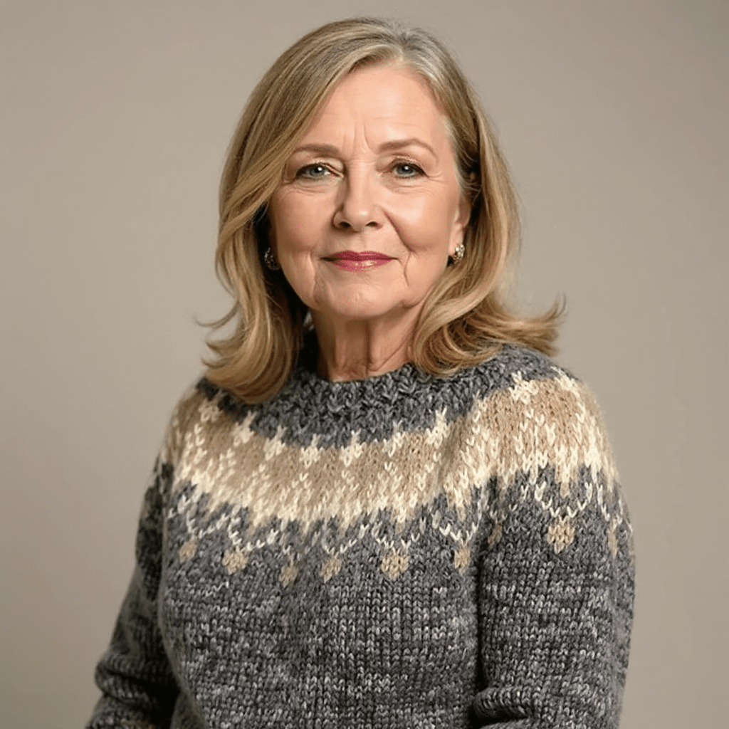 SAMANTHA | Icelandic jumper with patterned knit - Liora Melbourne