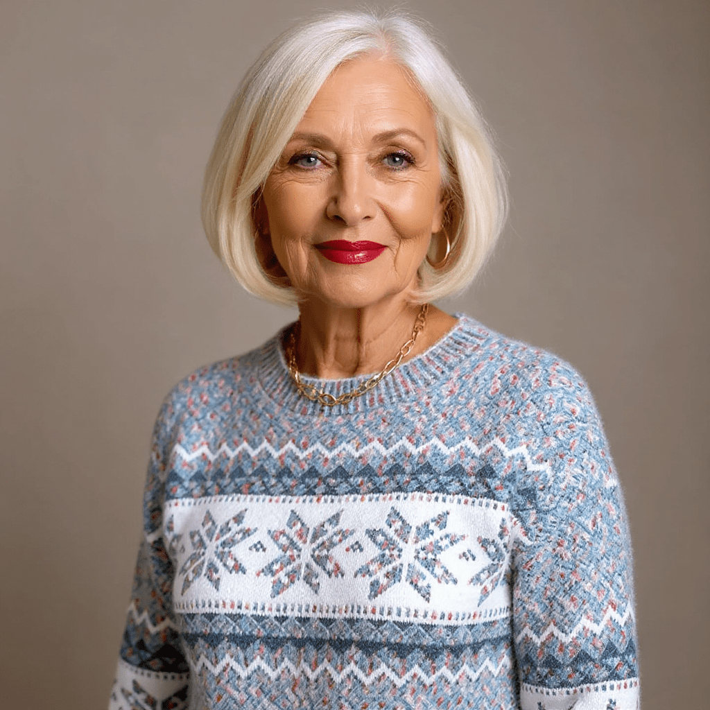 MELANIE | Icelandic knit jumper with patterned design - Liora Melbourne