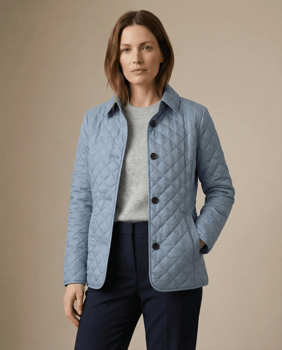 GRACE | Quilted jacket with button-up front - Liora Melbourne