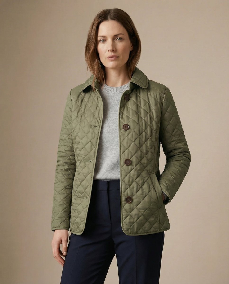GRACE | Quilted jacket with button-up front - Liora Melbourne