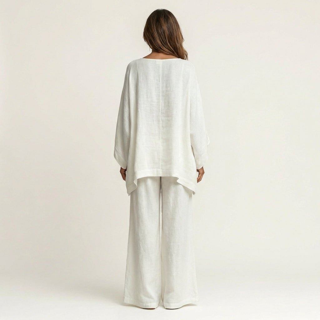 MAJOLIE | Set with wide-leg trousers - Liora Melbourne