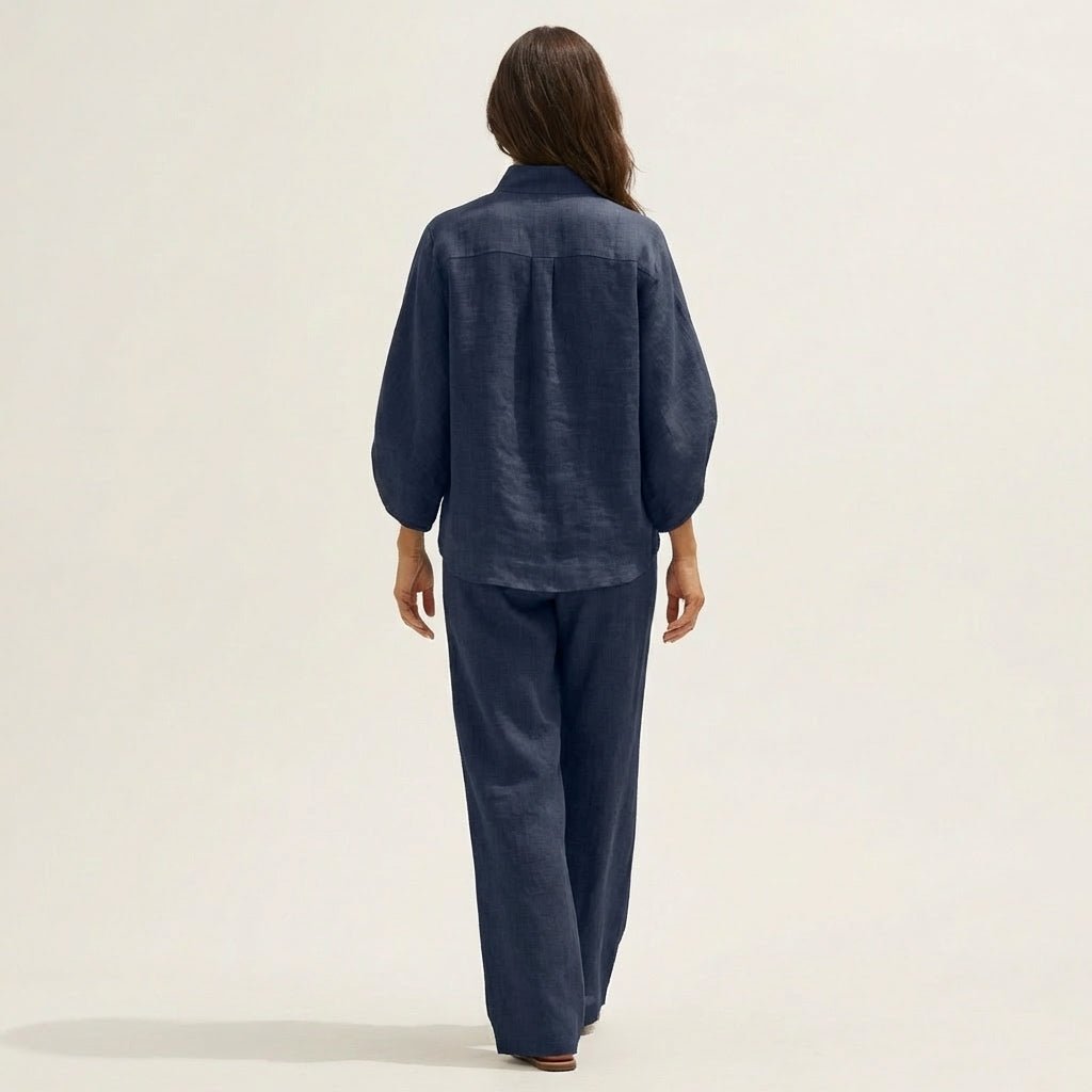 ZERAH | Two-piece set with wide-leg trousers - Liora Melbourne