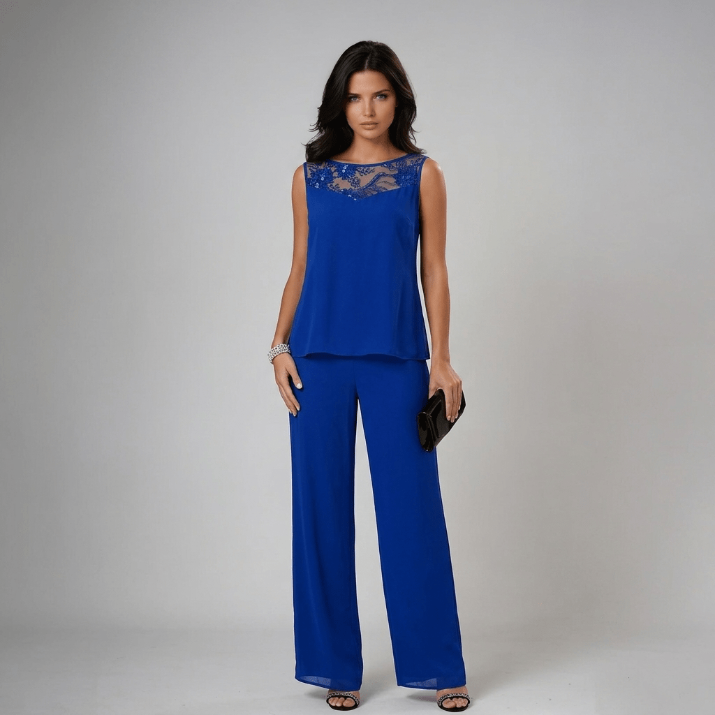IVA | Three-piece set with wide-leg trousers - Liora Melbourne