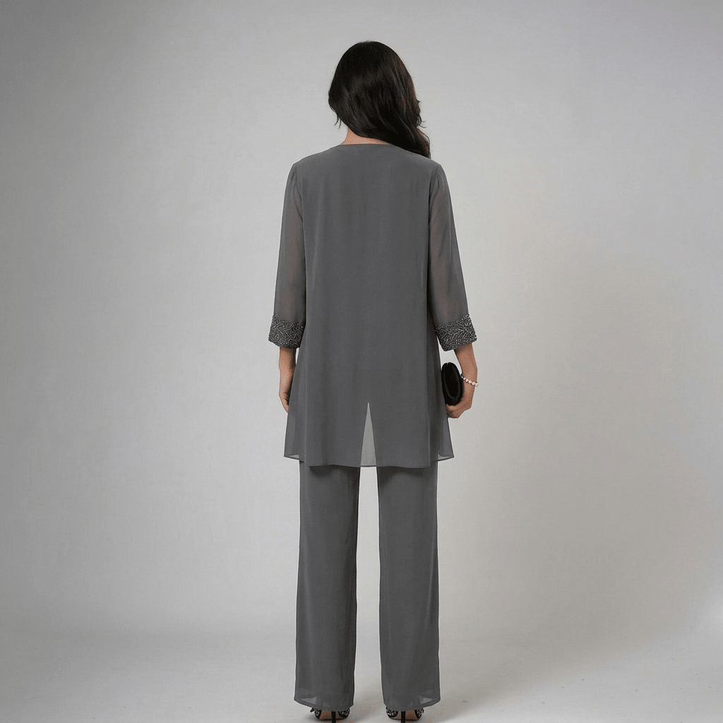 IVA | Three-piece set with wide-leg trousers - Liora Melbourne
