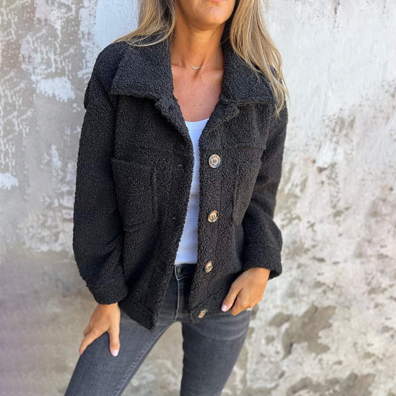LUNA | Teddy jacket with pockets - Liora Melbourne