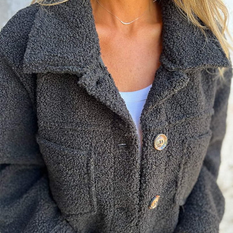 LUNA | Teddy jacket with pockets - Liora Melbourne