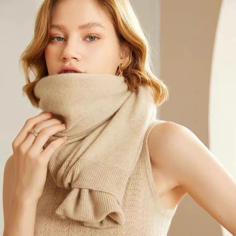 LARA | Merino wool shawl with oversized drape - Liora Melbourne
