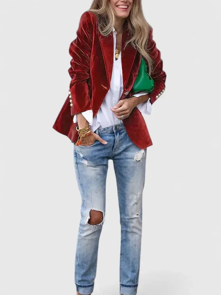 KENDALL | Blazer with gold buttons - Liora Melbourne