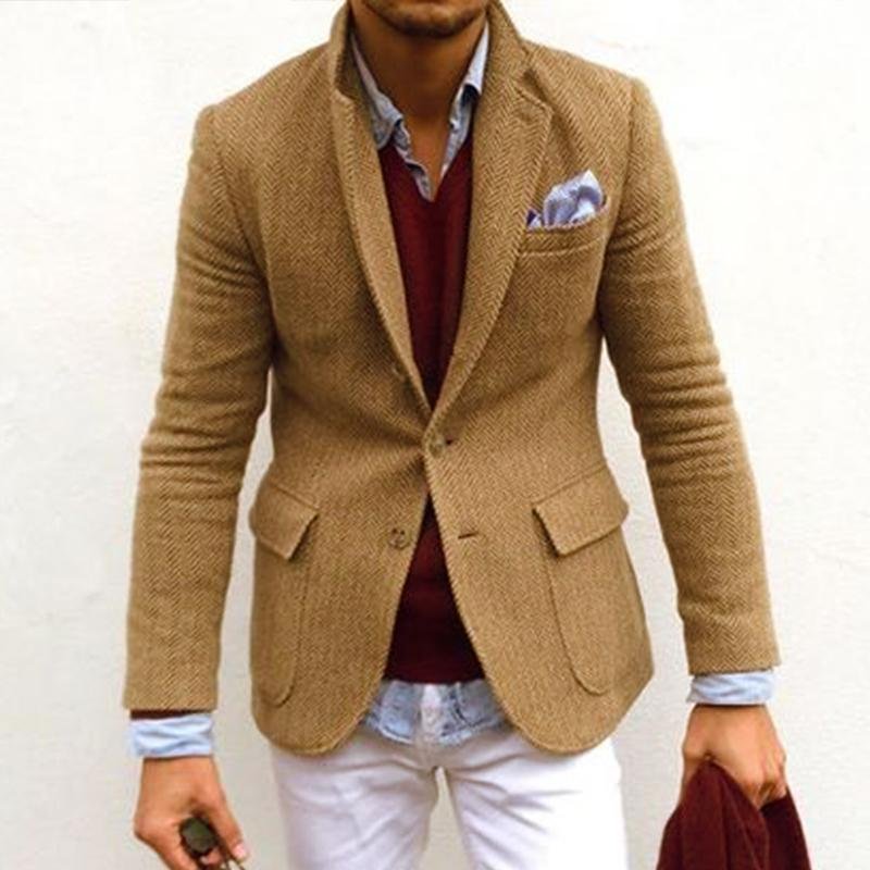 THEO | Blazer with herringbone pattern - Liora Melbourne