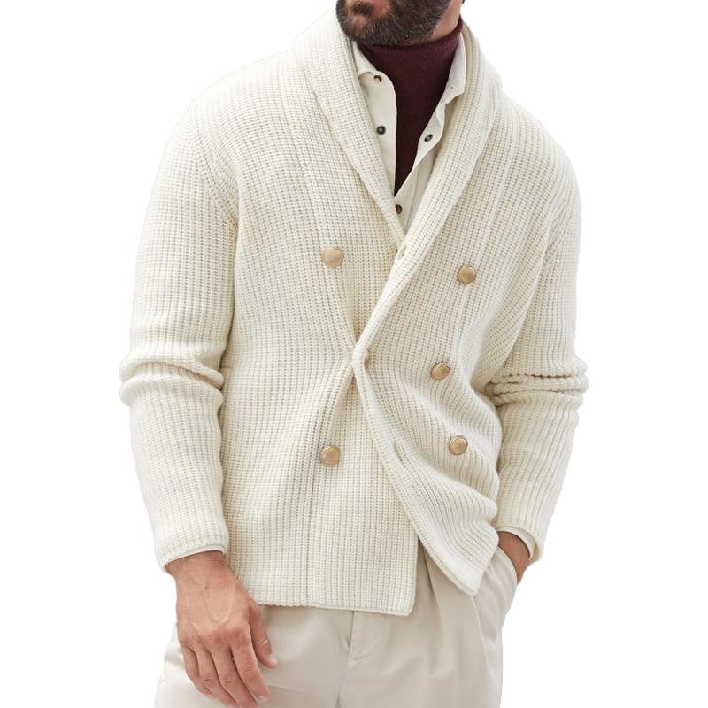 ETHAN | Knit cardigan with double-breasted front - Liora Melbourne