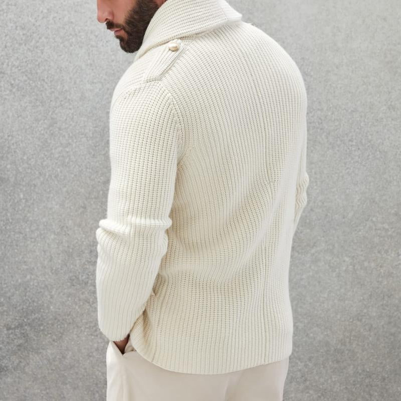 ETHAN | Knit cardigan with double-breasted front - Liora Melbourne