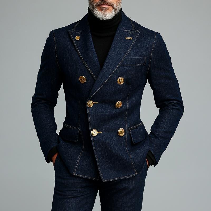 NOAH | Blazer with double-breasted design - Liora Melbourne