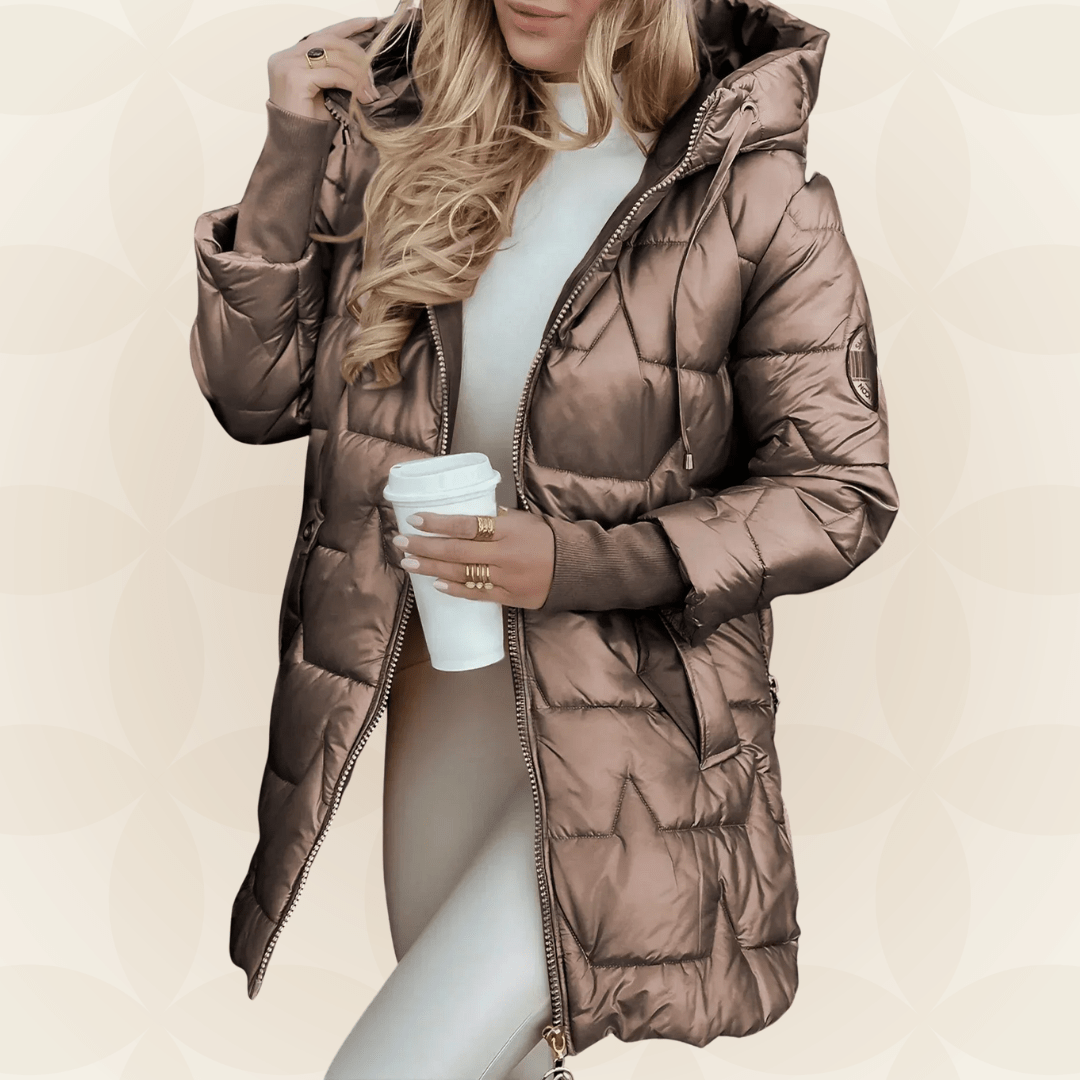 AVERY | Hooded winter jacket with pockets - Liora Melbourne