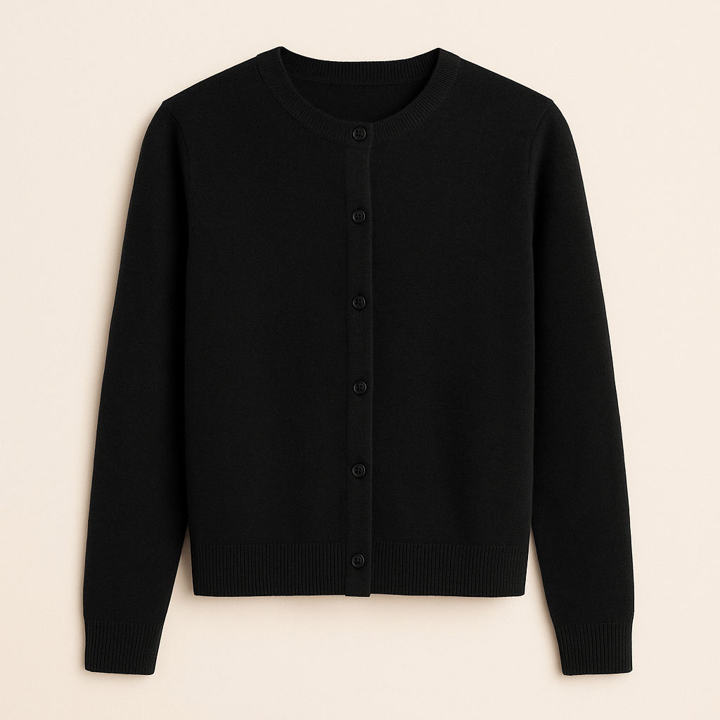 MORNINGTON | Button-front cardigan with ribbed trims - Liora Melbourne
