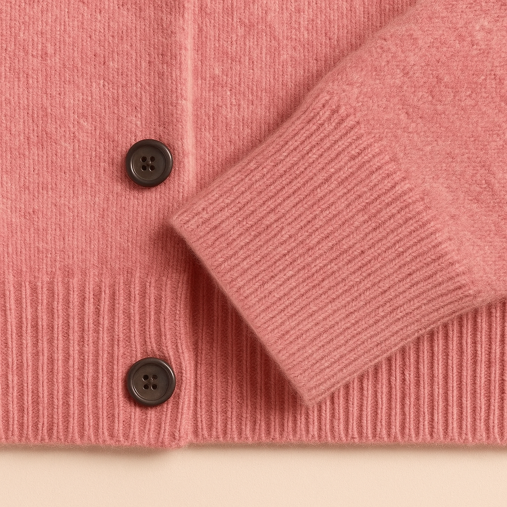 MORNINGTON | Button-front cardigan with ribbed trims - Liora Melbourne