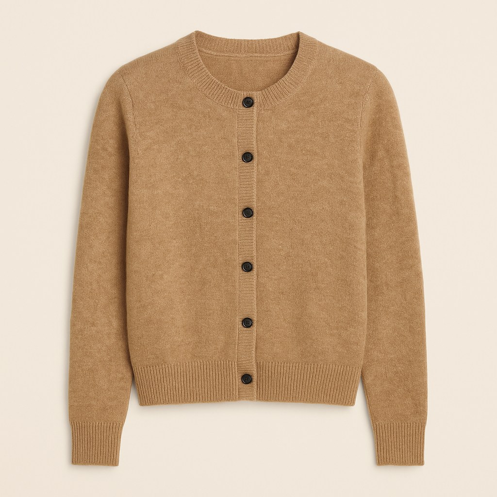 MORNINGTON | Button-front cardigan with ribbed trims - Liora Melbourne