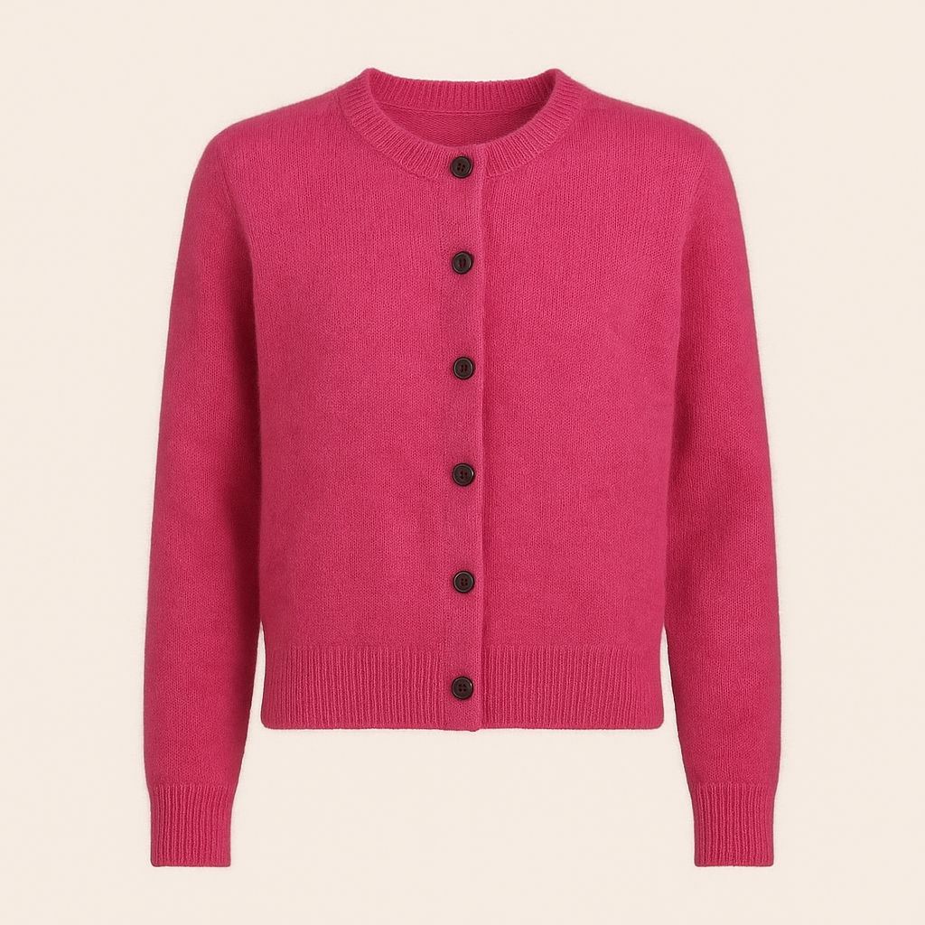 MORNINGTON | Button-front cardigan with ribbed trims - Liora Melbourne
